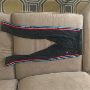 NWOT Adidas Tri-Color Striped Leggings